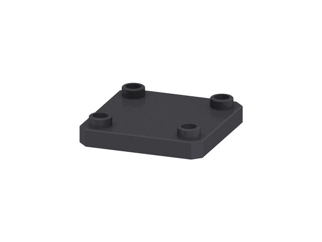 Verbindungsplatte Rasterplatte 25 70x70, schwarz Verbindungsplatte Rasterplatte 25 70x70, schwarz