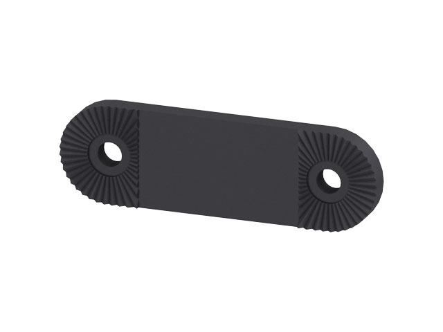 Verlängerung für Lasche 90mm, verzahnt, schwarz Verlängerung für Lasche 90mm, verzahnt, schwarz