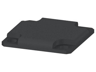 End Cap 40x40, black End Cap 40x40, black
