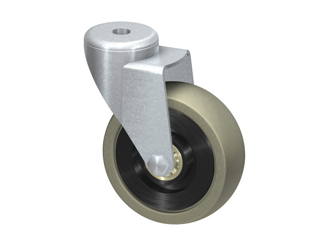 Swivel Castor D75, rubber Swivel Castor D75, rubber