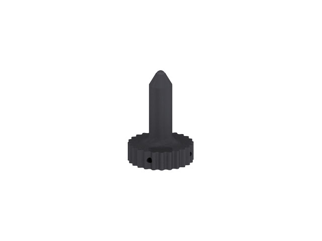 Zentrierspitze mit Kugel, schwarz Zentrierspitze mit Kugel, schwarz