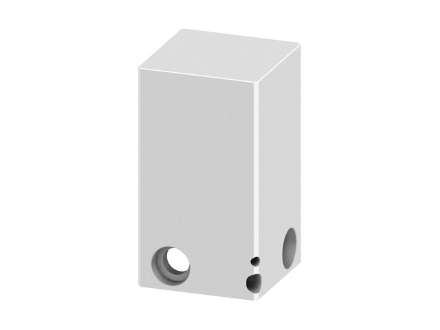 Contour piece for the 3 axis adjustment Block 50x50x87 Contour piece for the 3 axis adjustment Block 50x50x87