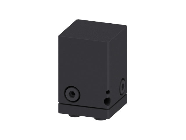 3D Abstimmblock 50x50x75, schwarz
