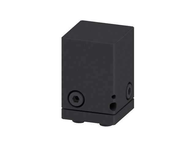 3 axis adjustment Block 50x50x75, black 3 axis adjustment Block 50x50x75, black