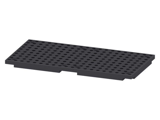 Rasterplatte 250x500x25, schwarz Rasterplatte 250x500x25, schwarz