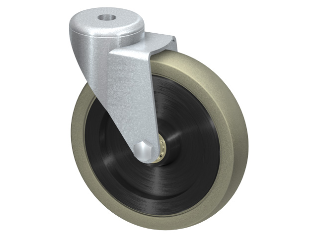 Swivel Castor D125, rubber Swivel Castor D125, rubber