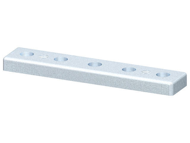 Foot Plate 40x200 M12, zinc-plated Foot Plate 40x200 M12, zinc-plated