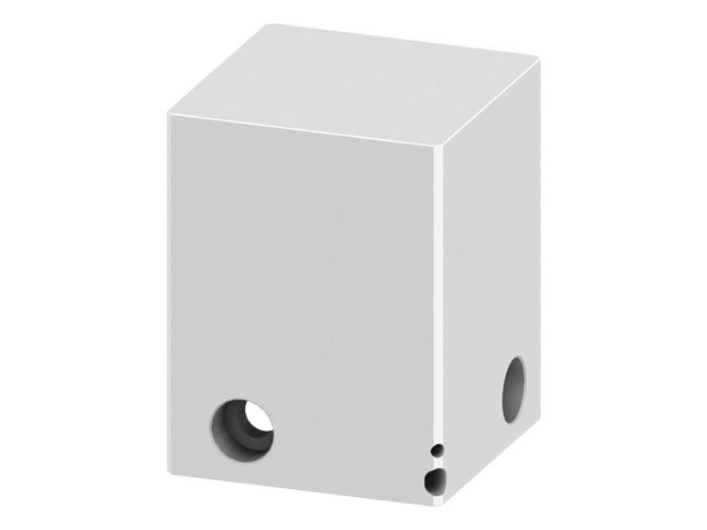 3 axis adjustment Block 80x80x80, precision holes 3 axis adjustment Block 80x80x80, precision holes