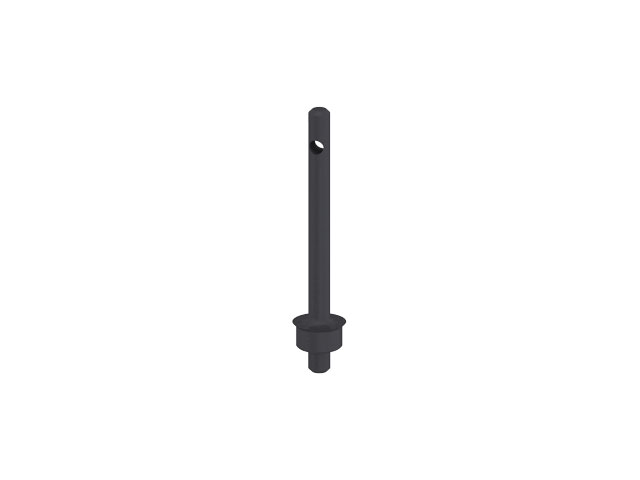 Säule Niederhalter 70mm, schwarz Säule Niederhalter 70mm, schwarz