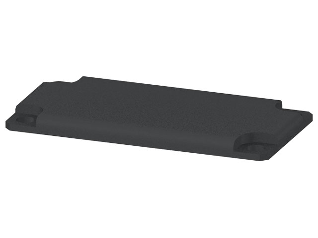 End Cap 40x80, black End Cap 40x80, black