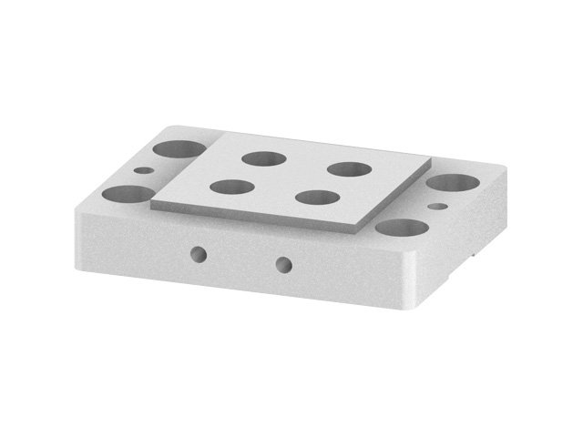 Connection Block for 3 axis adjustment unit - for T-Nut Profile Connection Block for 3 axis adjustment unit - for T-Nut Profile