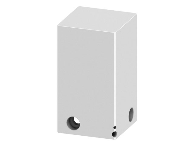 Contour piece for the 3 axis adjustment block80x80x135 Contour piece for the 3 axis adjustment block80x80x135