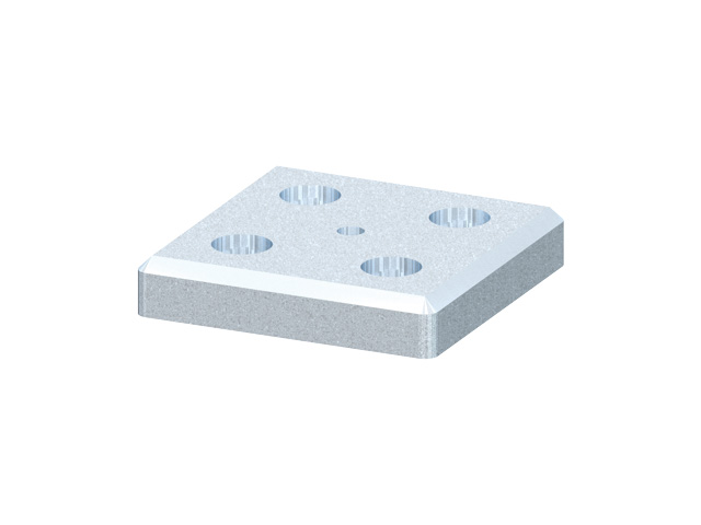 Foot Plate 80x80 M 8, zinc-plated Foot Plate 80x80 M 8, zinc-plated