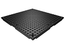 Rasterplatte 500x500x25, Passbohrungen, schwarz Rasterplatte 500x500x25, Passbohrungen, schwarz