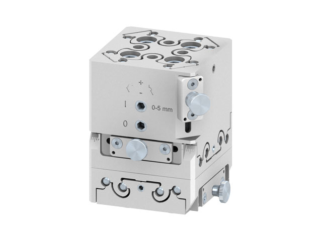 3 axis adjustment unit - slide system 50x50 3 axis adjustment unit - slide system 50x50