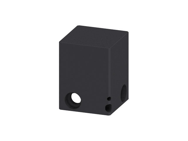 Formstück für 3D Abstimmblock 50x50x62, schwarz