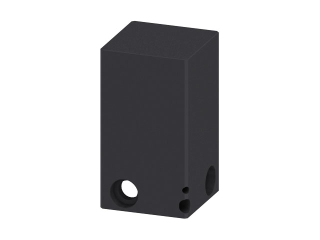 Formstück für 3D Abstimmblock 50x50x87, schwarz