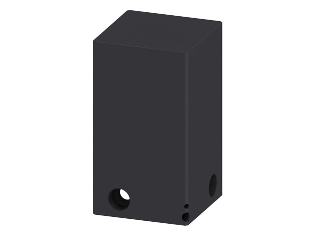Formstück für 3D Abstimmblock 80x80x135, schwarz
