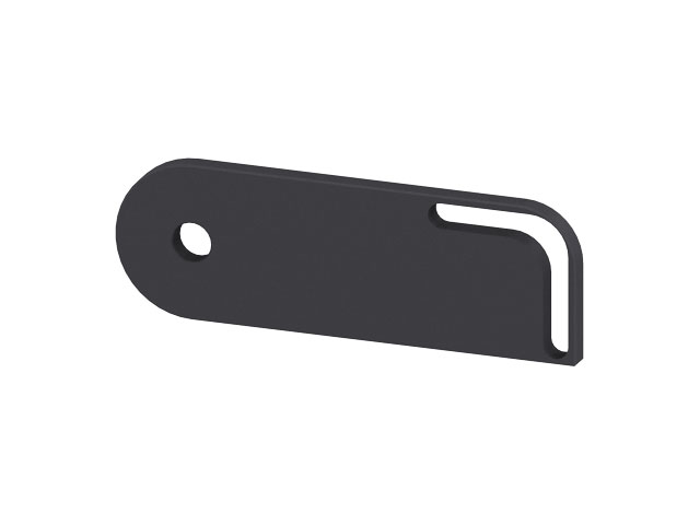 Extension arme 100mm, with hole pattern, black Extension arme 100mm, with hole pattern, black