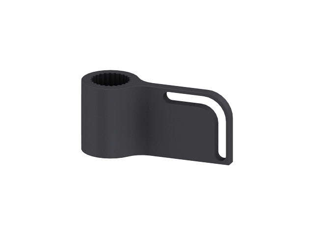 Strap For Shaft, 70mm, drilling template, black Strap For Shaft, 70mm, drilling template, black