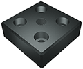 Kranplatte 80x80 M16, schwarz Kranplatte 80x80 M16, schwarz