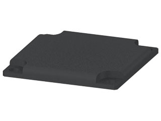 End Cap 50x50, black End Cap 50x50, black