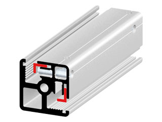 Klemmprofil 40 90°, komplett Klemmprofil 40 90°, komplett