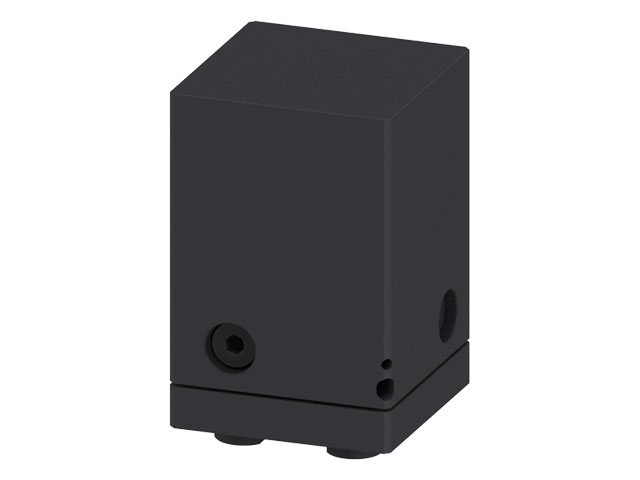 3D Abstimmblock 80x80x120, schwarz