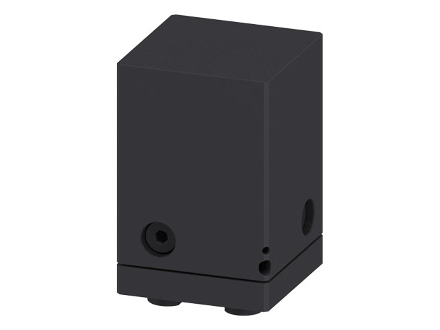 3 axis adjustment Block 80x80x120, black 3 axis adjustment Block 80x80x120, black
