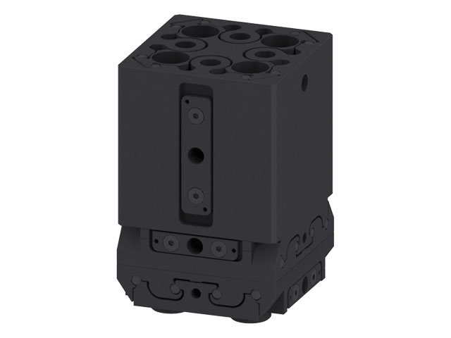 3D Verstelleinheit - Gleitführung 80x80, schwarz
