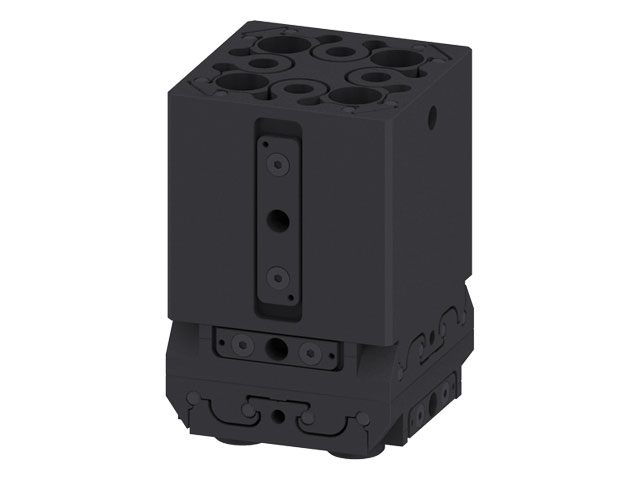 3 axis adjustment unit - slide system 80x80, black 3 axis adjustment unit - slide system 80x80, black