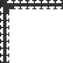 Profil Eckverbindung, natur Profil Eckverbindung, natur