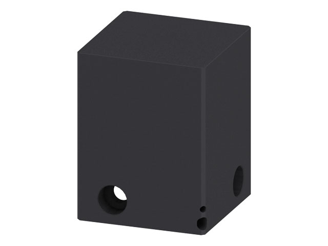 Formstück für 3D Abstimmblock 80x80x95, schwarz