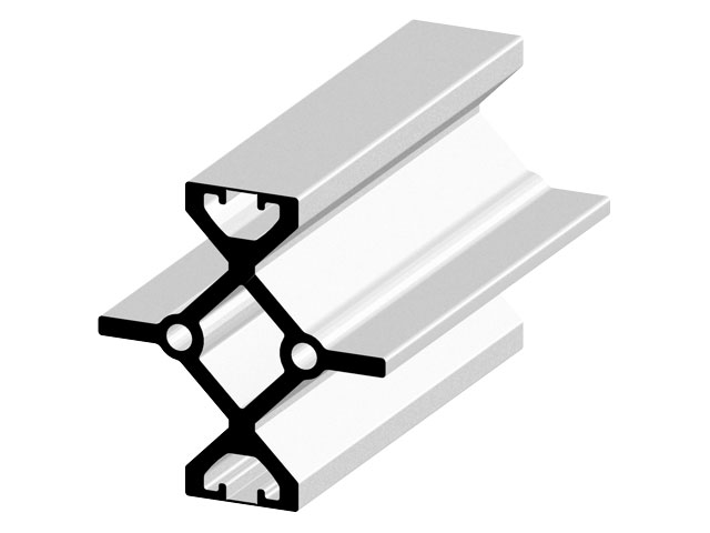 Doppelführungsprofil 80x80, natur Doppelführungsprofil 80x80, natur