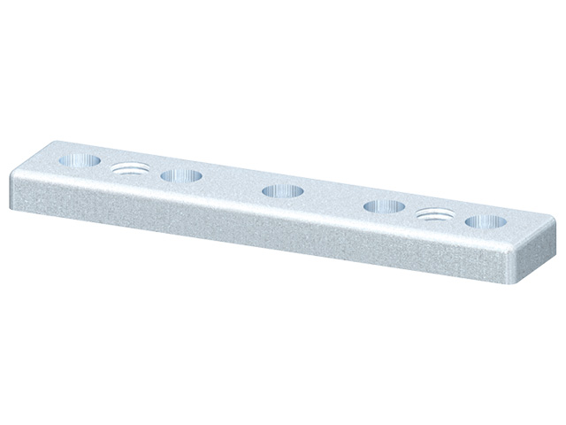 Foot Plate 40x200 M16, zinc-plated Foot Plate 40x200 M16, zinc-plated