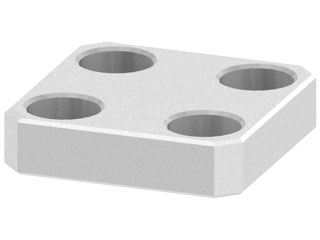 Passplatte R40 80x80x16 natur Passplatte R40 80x80x16 natur