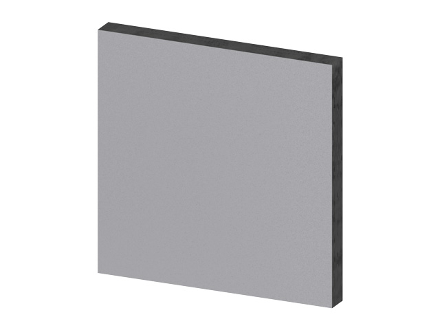 Vollkunststoff 10mm, grau Vollkunststoff 10mm, grau