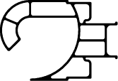 Profil Gelenk, innen, natur Profil Gelenk, innen, natur