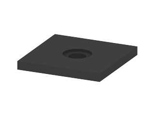 Druckplatte 100x100x10 Druckplatte 100x100x10