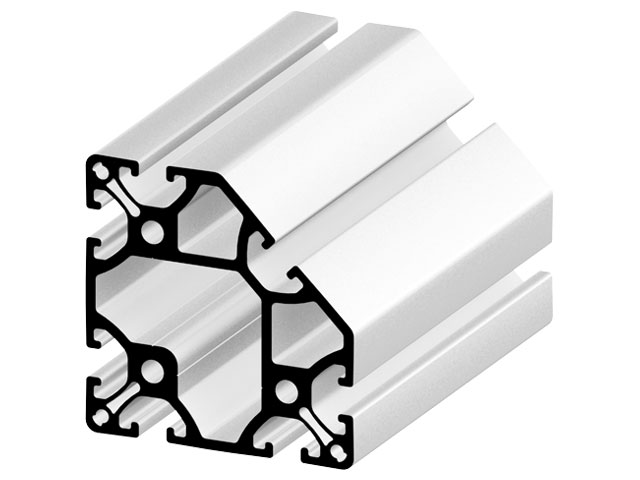 Profil 80x80 Eck 7N doppelsteg, natur Profil 80x80 Eck 7N doppelsteg, natur