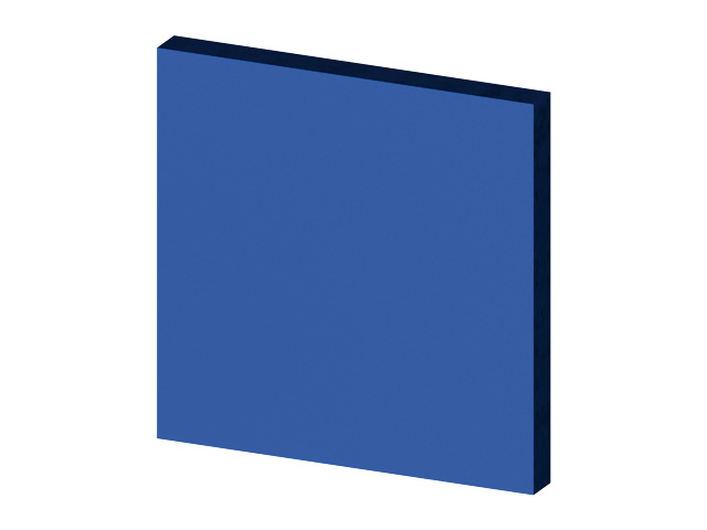 Vollkunststoff 10mm, blau Vollkunststoff 10mm, blau