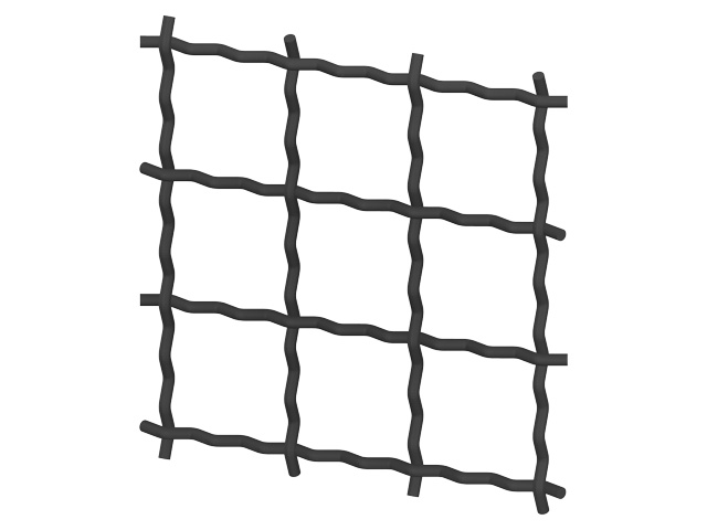 Mesh 3x30 Steel, black Mesh 3x30 Steel, black