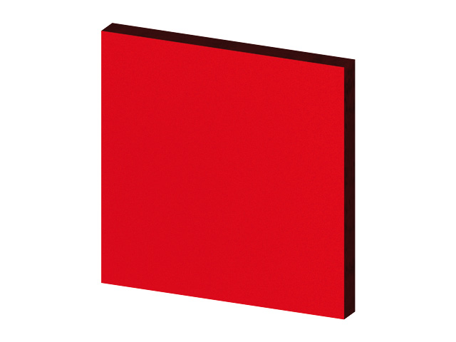 Vollkunststoff 10mm, rot Vollkunststoff 10mm, rot