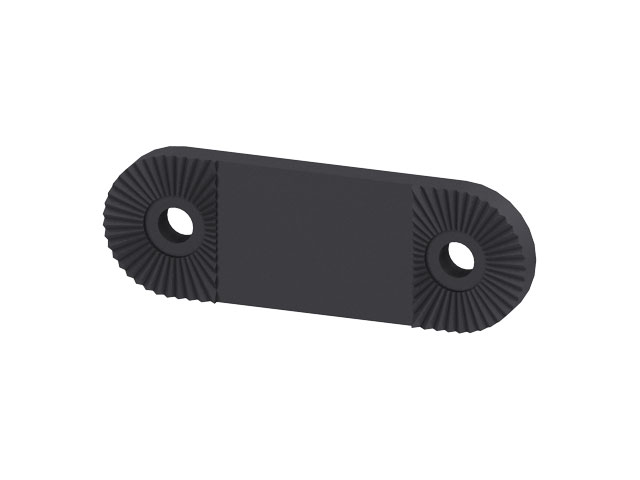 Verlängerung für Lasche 80mm, verzahnt, schwarz Verlängerung für Lasche 80mm, verzahnt, schwarz