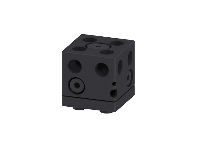 3D Abstimmblock Shim 50x50x50, schwarz