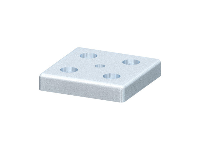 Foot Plate 80x80 M10, zinc-plated Foot Plate 80x80 M10, zinc-plated