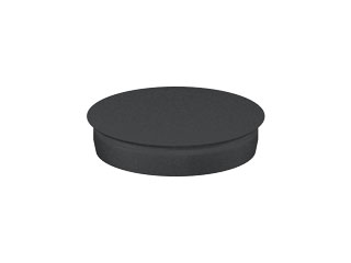 End Cap D20, black End Cap D20, black